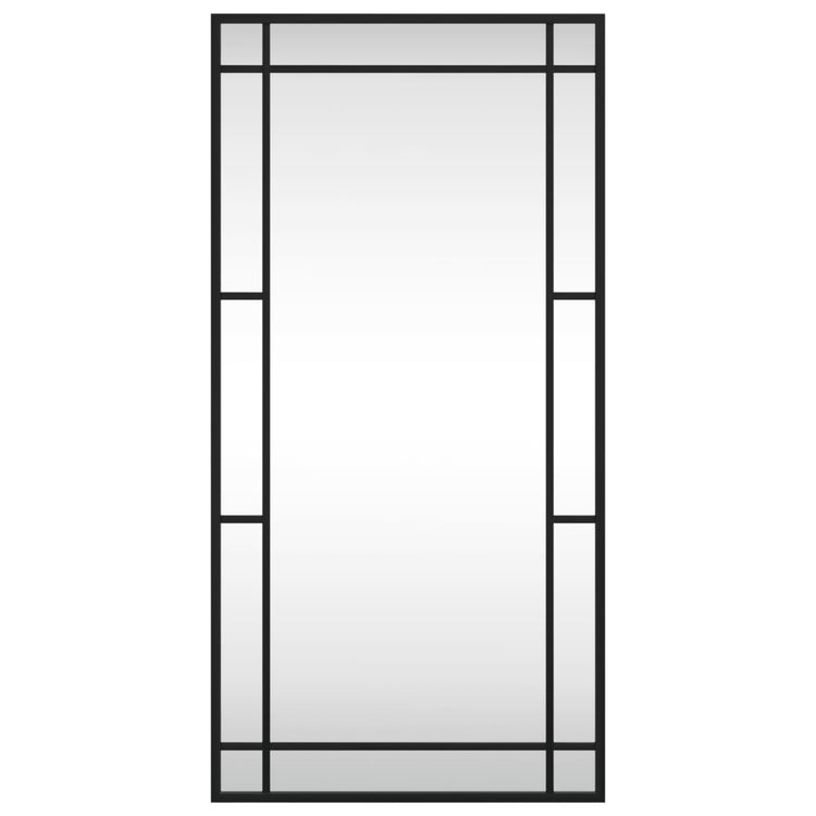 Vidaxl wandspiegel rechthoekig 40x80 cm ijzer zwart