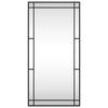Vidaxl wandspiegel rechthoekig 50x100 cm ijzer zwart