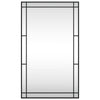 Vidaxl wandspiegel rechthoekig 60x100 cm ijzer zwart