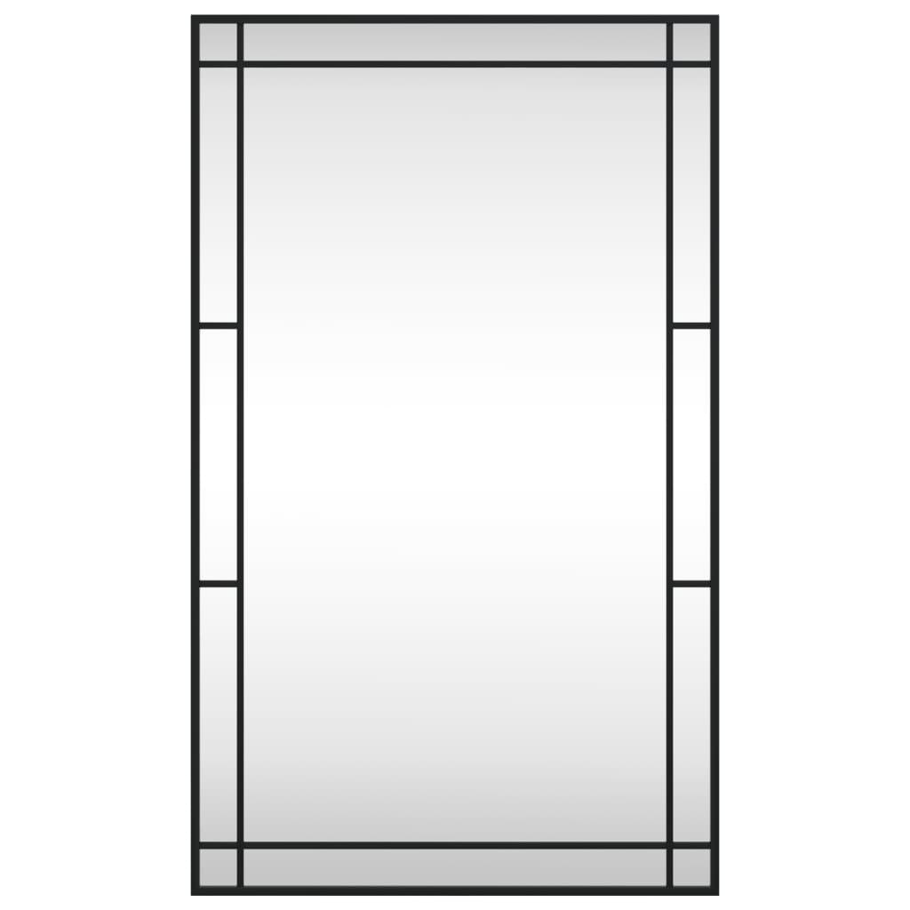 Vidaxl wandspiegel rechthoekig 60x100 cm ijzer zwart