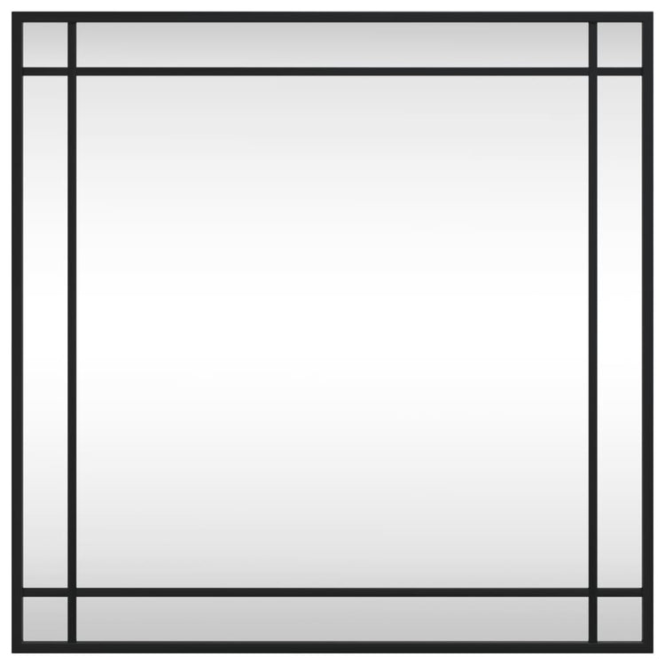 Vidaxl wandspiegel vierkant 60x60 cm ijzer zwart