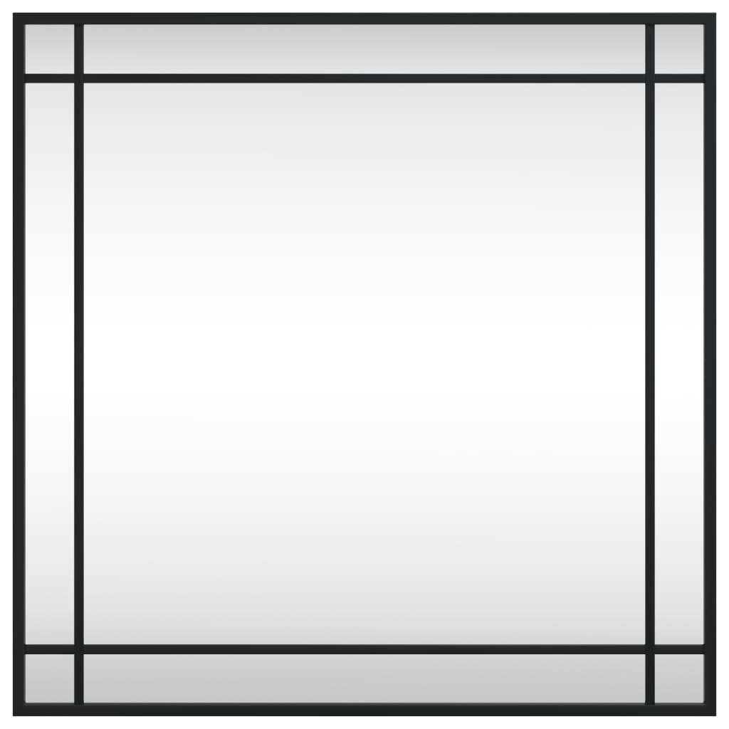 Vidaxl wandspiegel vierkant 60x60 cm ijzer zwart