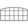 Vidaxl wandspiegel boog 80x40 cm ijzer zwart