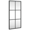 Vidaxl wandspiegel rechthoekig 30x60 cm ijzer zwart
