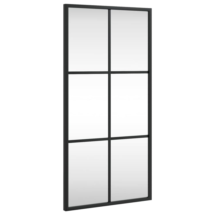Vidaxl wandspiegel rechthoekig 30x60 cm ijzer zwart