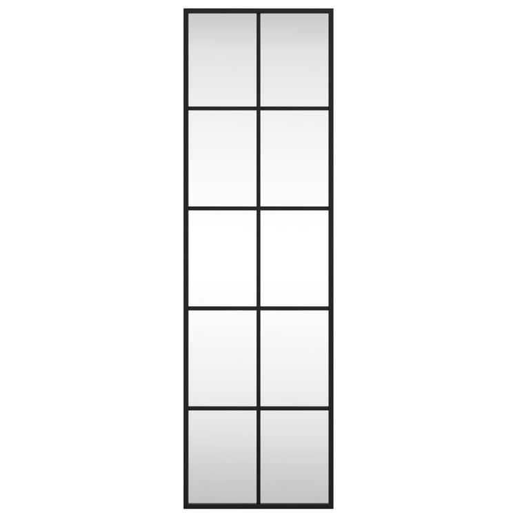 Vidaxl wandspiegel rechthoekig 30x100 cm ijzer zwart