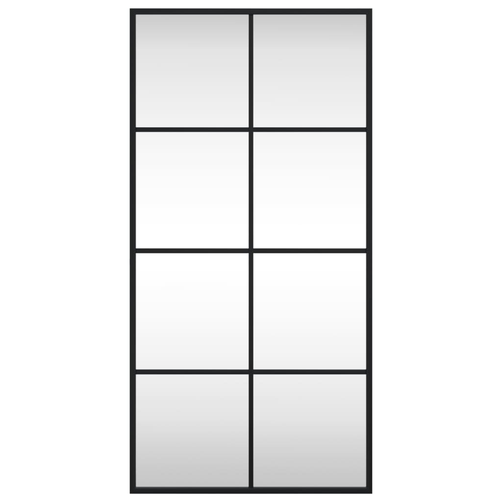 Vidaxl wandspiegel rechthoekig 40x80 cm ijzer zwart