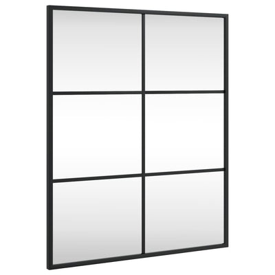 Vidaxl wandspiegel rechthoekig 50x60 cm ijzer zwart