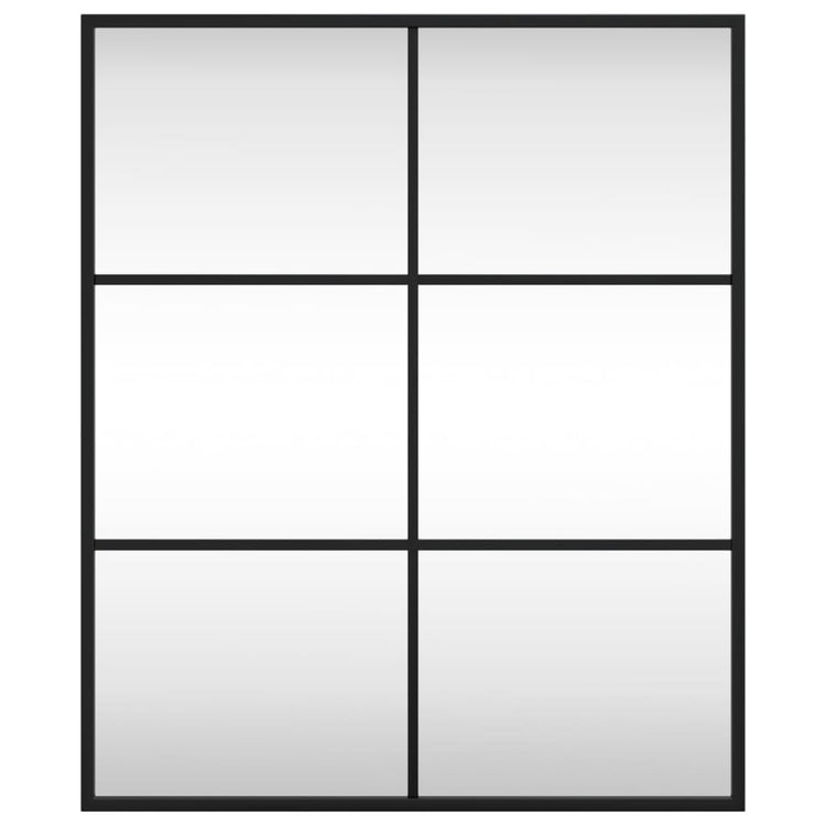 Vidaxl wandspiegel rechthoekig 50x60 cm ijzer zwart