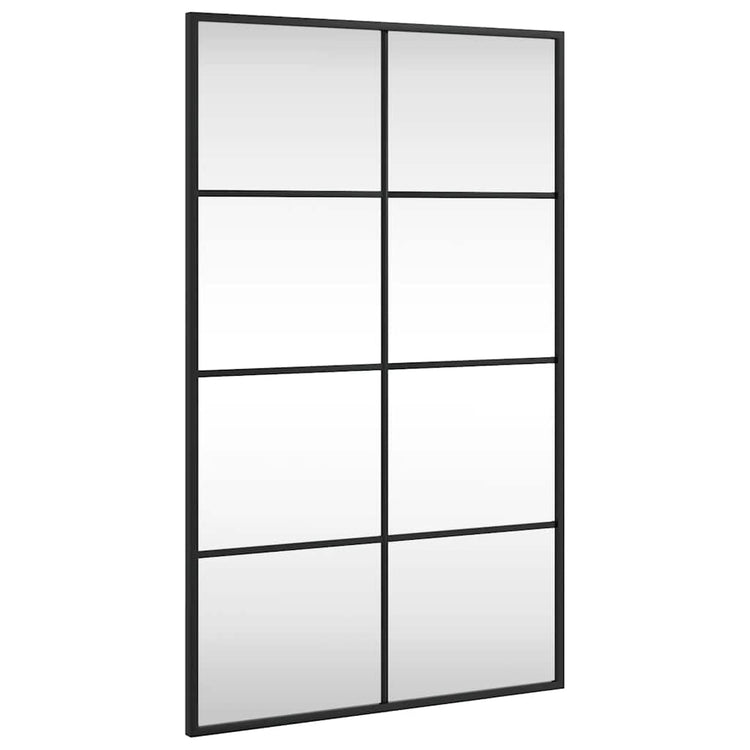 Vidaxl wandspiegel rechthoekig 50x80 cm ijzer zwart
