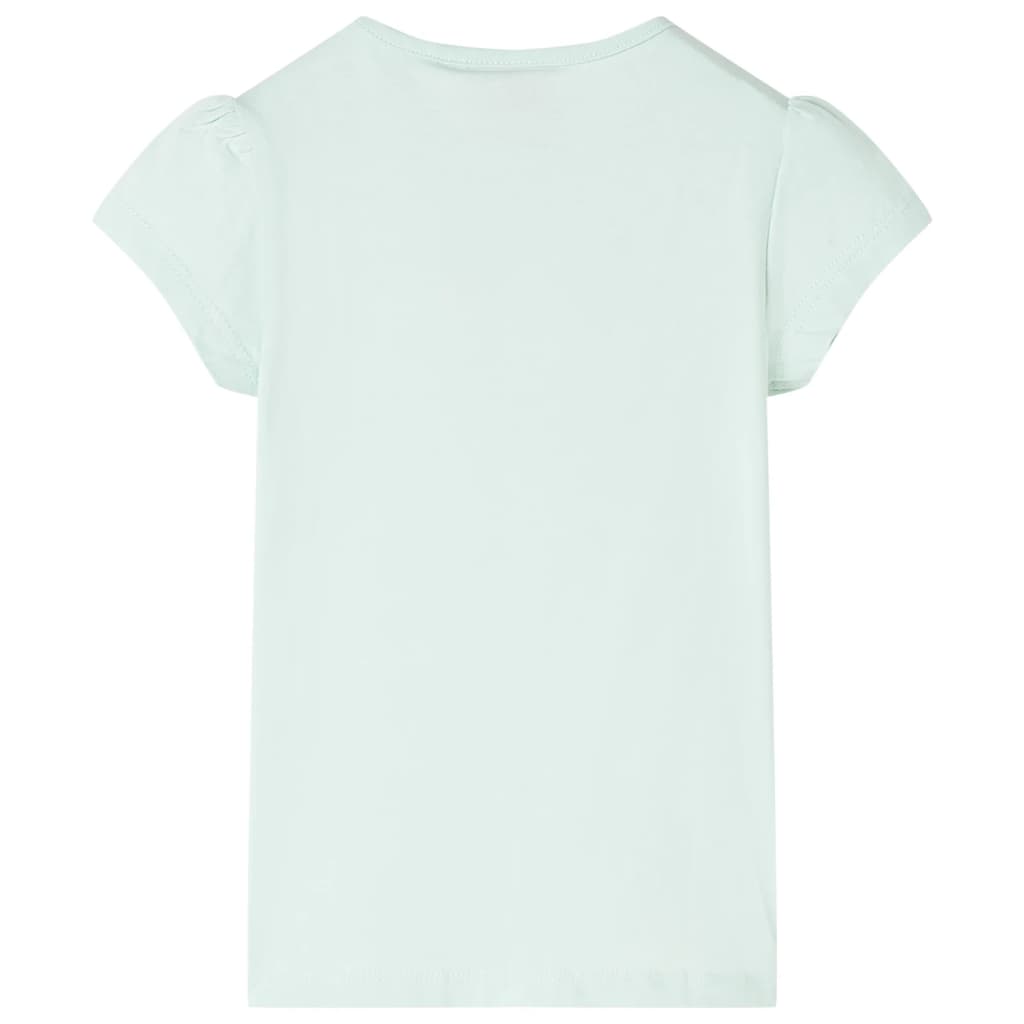 Vidaxl kindershirt 92 lichtmint
