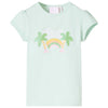 Vidaxl kindershirt 116 lichtmint