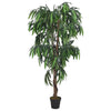 Vidaxl kunstplant mangoboom 300 bladeren 80 cm groen