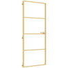 Vidaxl binnendeur smal 83x201,5 cm gehard glas en aluminium goudkleur