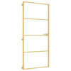 Vidaxl binnendeur smal 93x201,5 cm gehard glas en aluminium goudkleur