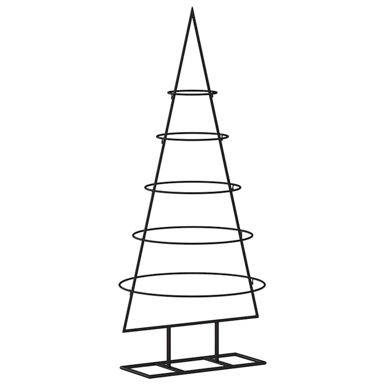 VidaXL Kerstdecoratie kerstboom 90 cm metaal zwart