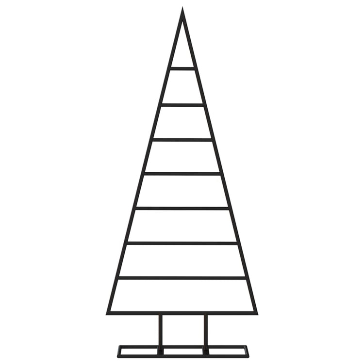 Vidaxl kerstdecoratie kerstboom 125 cm metaal zwart