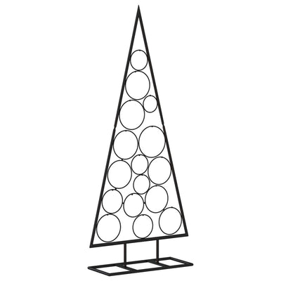 Vidaxl kerstdecoratie kerstboom 125 cm metaal zwart