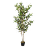 Vidaxl kunstplant bamboe 1380 bladeren 200 cm groen - afbeelding 1