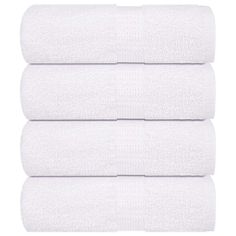 Vidaxl washandjes frogn 4 st 15x21 cm 360 g m² wit