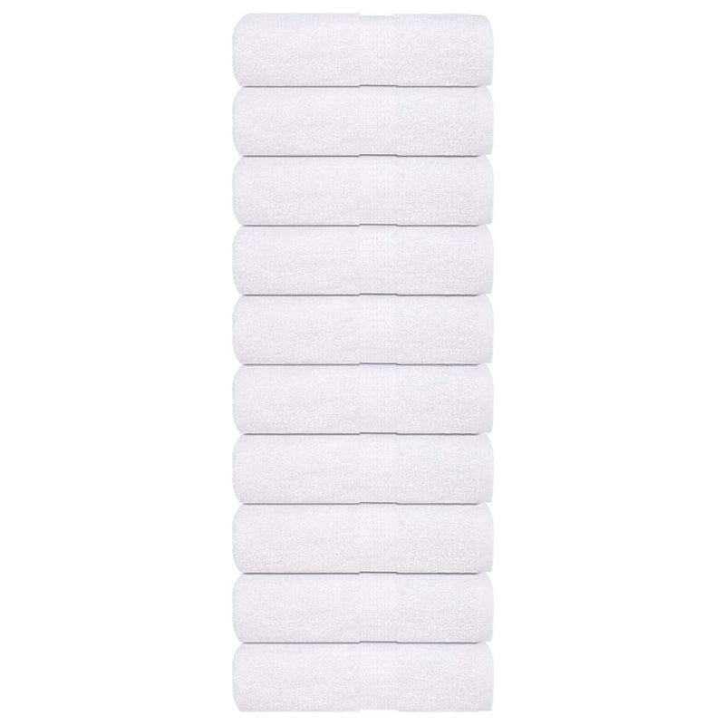 Vidaxl washandjes frogn 10 st 15x21 cm 360 g m² wit