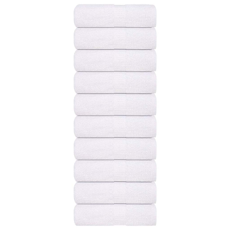 Vidaxl washandjes frogn 10 st 15x21 cm 360 g m² wit