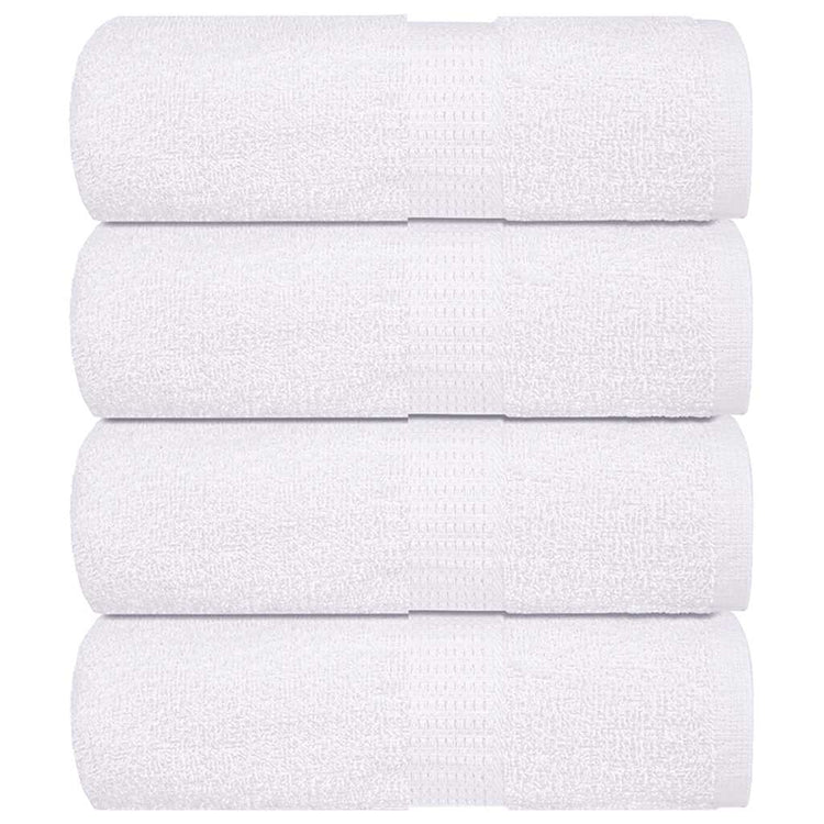 Vidaxl washandjes frogn 4 st 30x30 cm 360 g m² wit