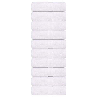 Vidaxl washandjes 10 stuks frogn wit 30x30 cm 100% katoen