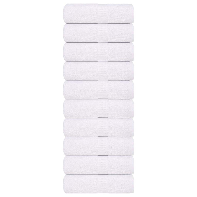 Vidaxl washandjes 10 stuks frogn wit 30x30 cm 100% katoen