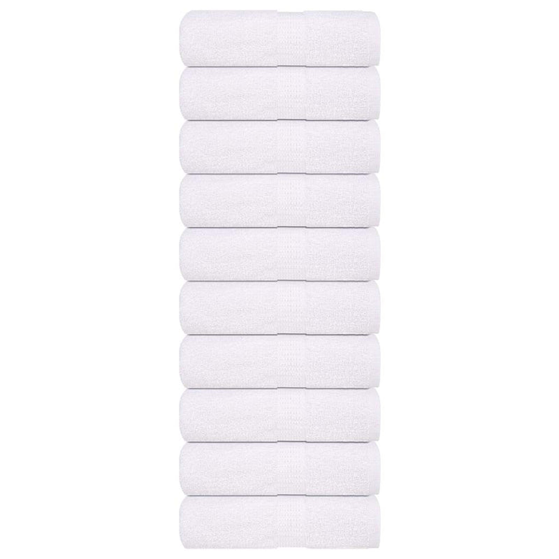 Vidaxl washandjes 10 stuks frogn wit 30x30 cm 100% katoen