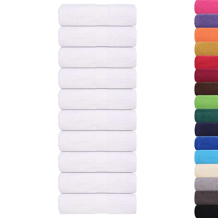 Vidaxl washandjes 10 stuks frogn wit 30x30 cm 100% katoen