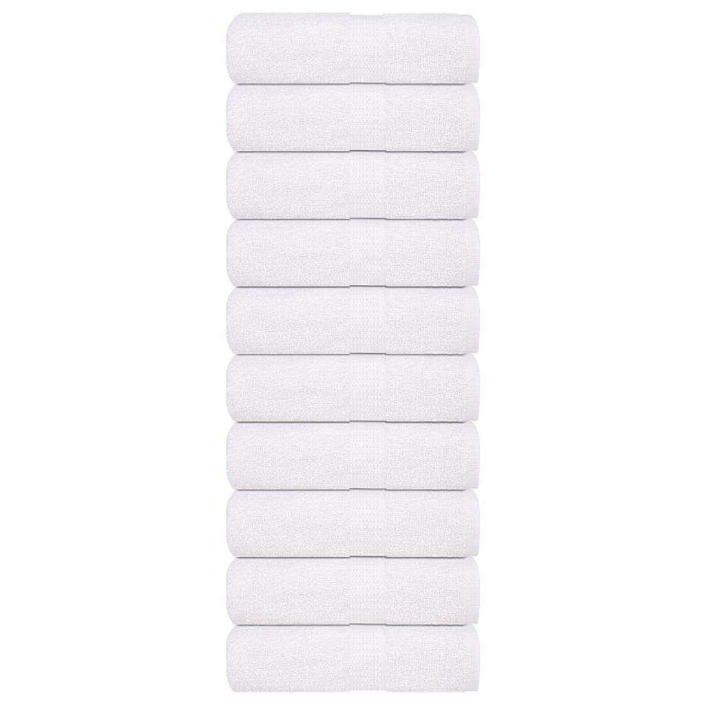 Vidaxl gastendoekjes frogn 10 st 30x50 cm 360 g m² wit
