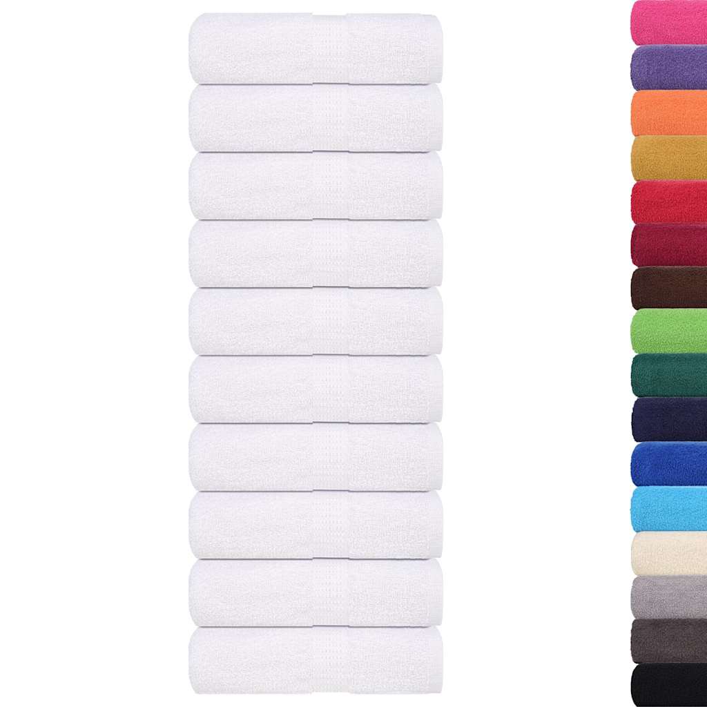 Vidaxl gastendoekjes frogn 10 st 30x50 cm 360 g m² wit