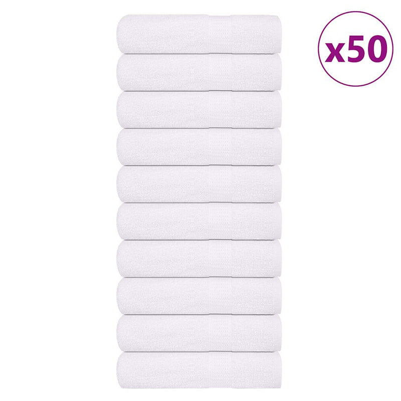 Vidaxl handdoeken frogn 50 st 50x100 cm 360 g m² wit