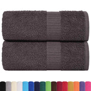 Vidaxl washandjes frogn 2 st 15x21 cm 360 g m² antraciet - afbeelding 2
