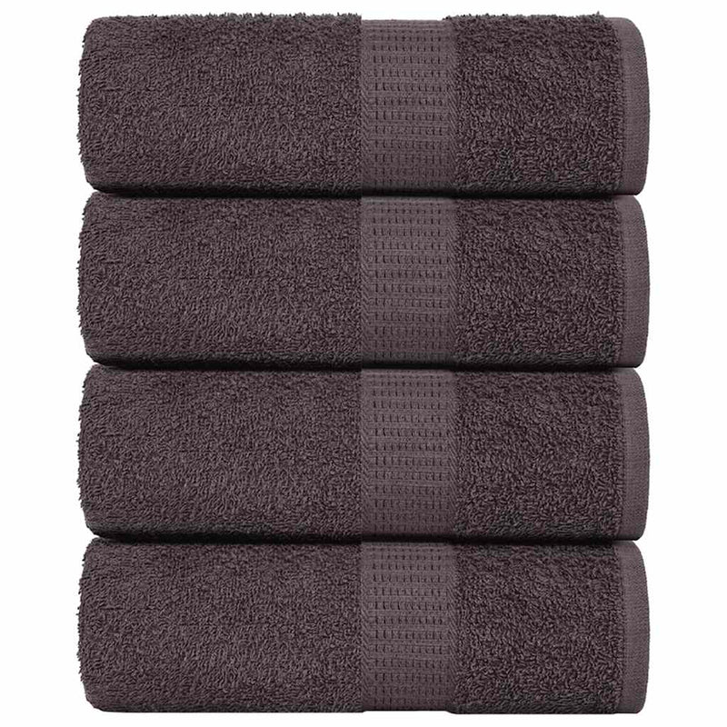 Vidaxl washandjes frogn 4 st 15x21 cm 360 g m² antraciet