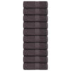 Vidaxl washandjes 10 st 15x21 cm 360 g m² 100% katoen antracietkleurig