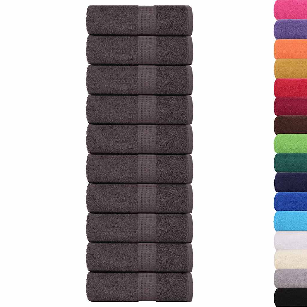 Vidaxl washandjes frogn 50 st 15x21 cm 360 g m² antraciet