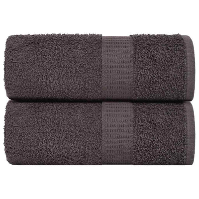Vidaxl washandjes frogn 2 st 30x30 cm 360 g m² antraciet