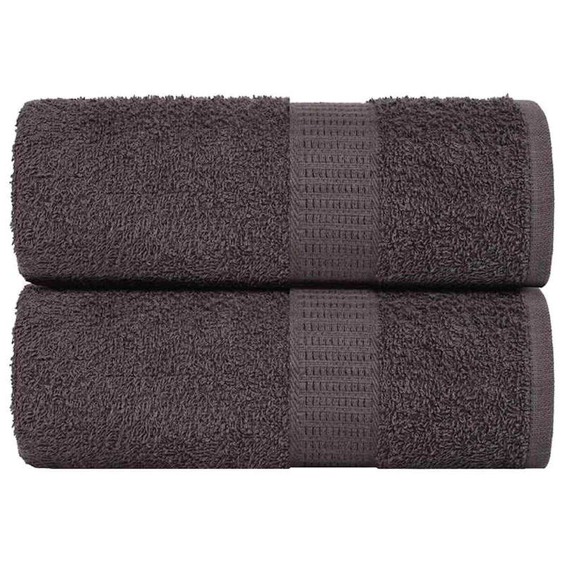 Vidaxl washandjes frogn 2 st 30x30 cm 360 g m² antraciet