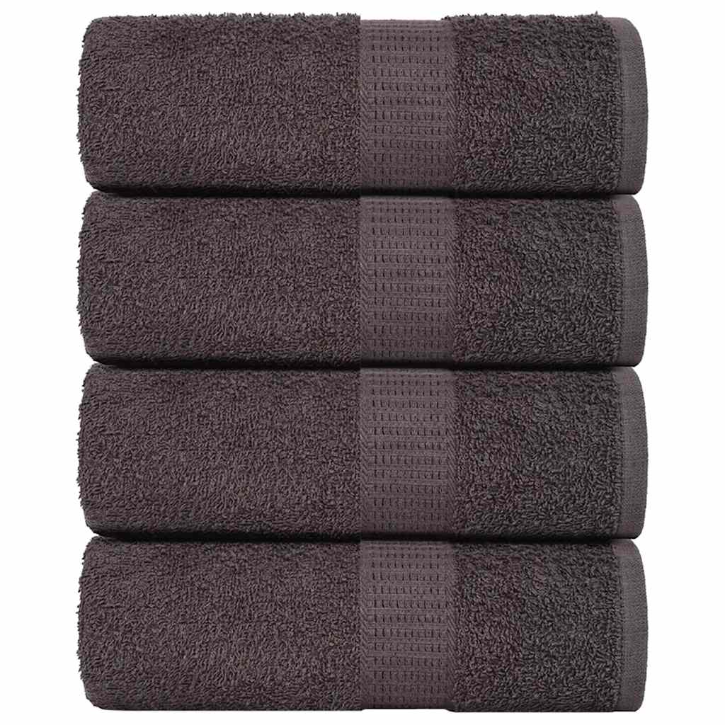 Vidaxl washandjes frogn 4 st 30x30 cm 360 g m² antraciet