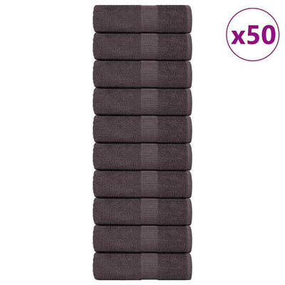 Vidaxl washandjes frogn 50 st 30x30 cm 360 g m² antraciet