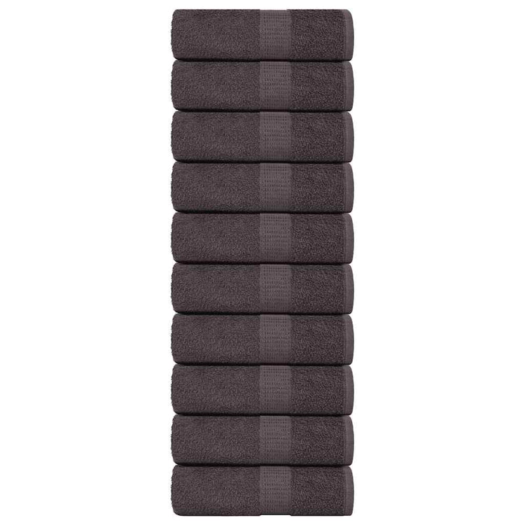 Vidaxl gastendoekjes frogn 10 st 30x50 cm 360 g m² antraciet