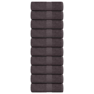 Vidaxl gastendoekjes frogn 10 st 30x50 cm 360 g m² antraciet