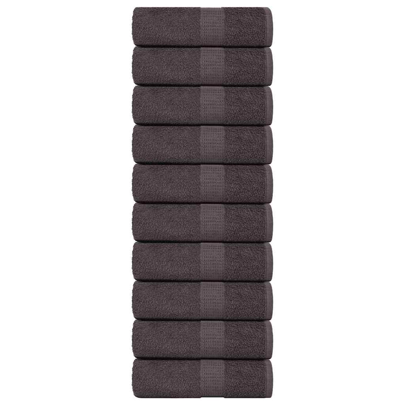 Vidaxl gastendoekjes frogn 10 st 30x50 cm 360 g m² antraciet