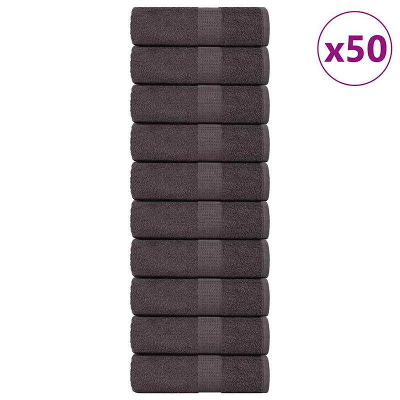 Vidaxl gastendoekjes frogn 50 st 30x50 cm 360 g m² antraciet