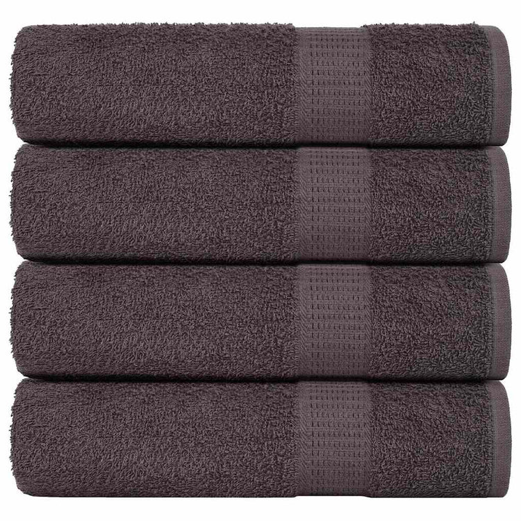 Vidaxl handdoeken frogn 4 st 50x100 cm 360 g m² antraciet