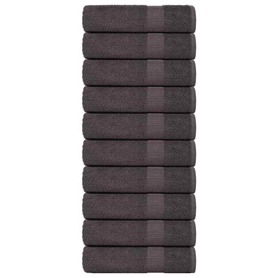 Vidaxl handdoeken frogn 10 st 50x100 cm 360 g m² antraciet