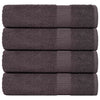 Vidaxl douchehanddoeken frogn 4 st 70x140 cm 360 g m² antraciet