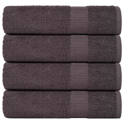Vidaxl douchehanddoeken frogn 4 st 70x140 cm 360 g m² antraciet